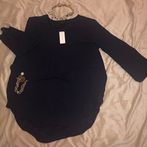 Ann Taylor Navy Blue Blouse.
